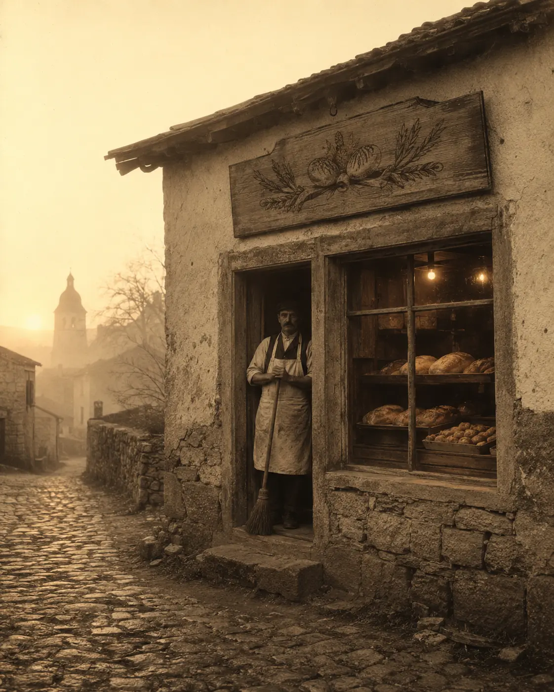 Vintage fotografija pekare iz 1920-ih